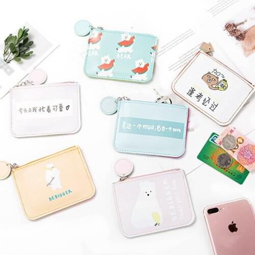 Cute style unisex PU ID card holder RFID block fashion solid color wallet credit card holder business card holder document bag
