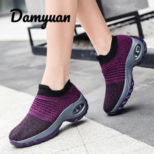 Damyuan 2020 Fashion Women Shoes Big Size 42 Breathable Soft Lightweight Sneakers Comfortable Casual Footwear
