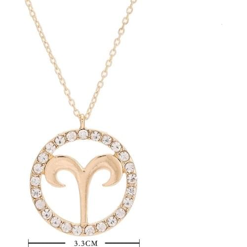 Luxfacigoo Women's Pendants Zodiac Signs