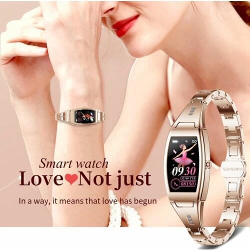 MK26 Womens Watches Smart Watch Waterproof Fitness Tracker Heart Rate Smartwatch Color Screen Wrist Watch