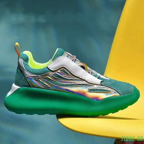 Fashion High Elasticity Height Increasing Men Chunky Sneakers 2020 Summer Breathable Anti Odor Man Casual Shoes