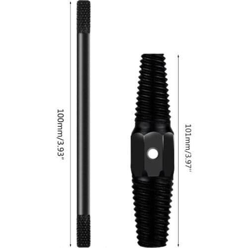 4\" 6\" Double-head Tap Faucet Valve Screw Extractor Set Damaged Broken Wire Pipe