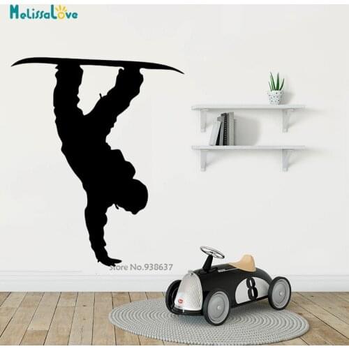 Snowboarding Ski Wall Sticker Decal Skiing Posters Board Vinyl Wall Decals Pegatina Decor Mural Ski Car Snowboard Decal CL365