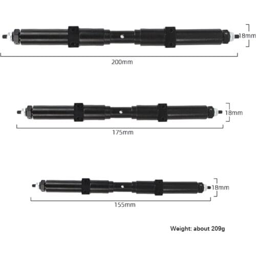 Non-powered Rear Axle for 1/14 Model RC Car Tractor Trailer Parts