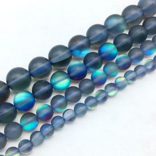 New Arrival Matt Dull Glass Crystal Quartz AB Round Beads Loose Spacer 6 mm 8mm 10mm 12mm DIY Jewelry
