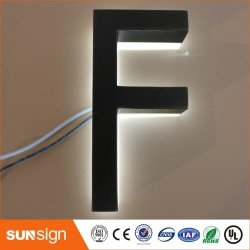 Factory Outlet Outdoor archaize stainless steel LED 3d letter sign logo