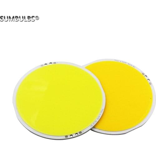 SUMBULBS Round LED COB 108mm DC 12V 50W LED High Power Panel Light source 100LM/W 3000K 6500K For indoor outdoor led Lamp