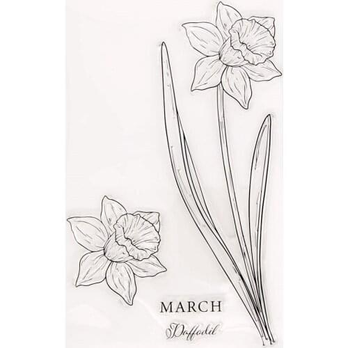 Silicone Clear Stamps for Scrapbooking Flowers Decoration Embossing Folder Craft Rubber Stamp Tools New