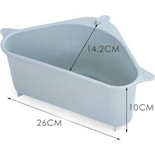 Kitchen Drying Rack Sponges Holder Triangular Sink Drain Shelf Shelving Sink Suction Sink Soap Sponge Rack Rag Holder Storage