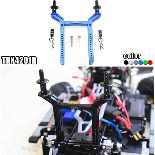 RC Car Parts GPM 1/10 TRX4 Crawler Accessories Metal Aluminum Alloy Rear Car Shell Column Frame Body Post Mount TRX4201R TRAXXAS