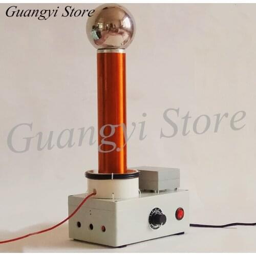 Demonstration of High Frequency AC Wireless Transmission Principle of Tesla Coil Spark Gap Lightning Simulator