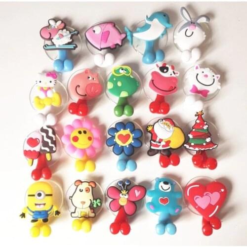 Animal Cute Cartoon Suction Cup Toothbrush Holder Bathroom Accessories Set 24 colors Wall Suction Holder Tool