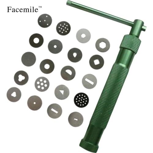 Sugar Paste Extruder For Clay Craft Gun Cake Sculpture Decoration 20 Tips cookie presses Fondant tool 51027 Gift