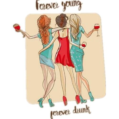 Forever Young Patches Transfert Thermique Vetement Clothes Stickers Stranger Things Riverdale Appliques For Clothing Biker Patch