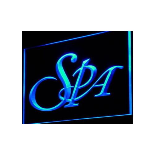 I975 Spa Services Fitness Massage Lure Light Signs On/Off Switch 20+ Colors 5 Sizes