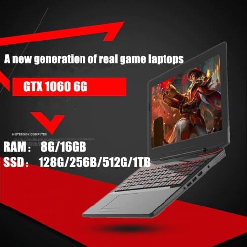 I7-7700 6G independent video card game laptop 15.6 inch 8G/16G DDR4 RAM 128G 256G 512G 1TB SSD Note ComputerBacklit Keyboard