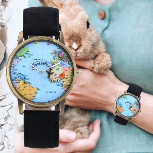 Personality Unique Design Watch Airplane Hour Hand Denim Fabric Strap Women Fashion Quartz Wristwatch Ladies Men Montre Homme
