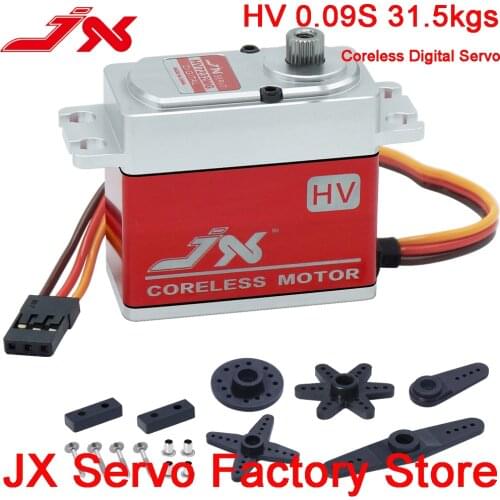 JX Servo PDI-HV7232MG 30KG 8.4V Large Torque 180Degree Metal Full CNC Digital Coreless Standard For RC Helicopter DIY Accessory
