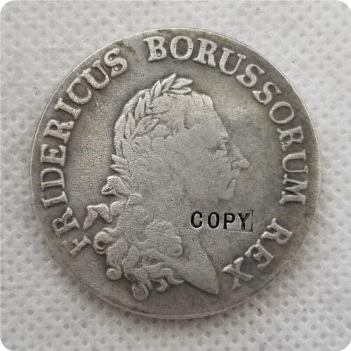 GERMAN STATES 1785 Fredericus Borussorum Rex Coin Medal Thaler Copy Coin