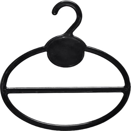 10pcs Multifunctional Coat Scarf Hanger Circle Shape Ring Home Slot Shawl Ties Belts Display Organizer Holder Storage Bedroom