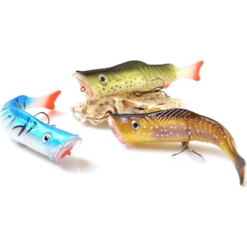 Jig Head Soft Plastic Fishing Lure Wobblers 110mm 17g Artificial Soft Baits Bionic Fish Swimbait Fresh Saltwater Fishing Tackle