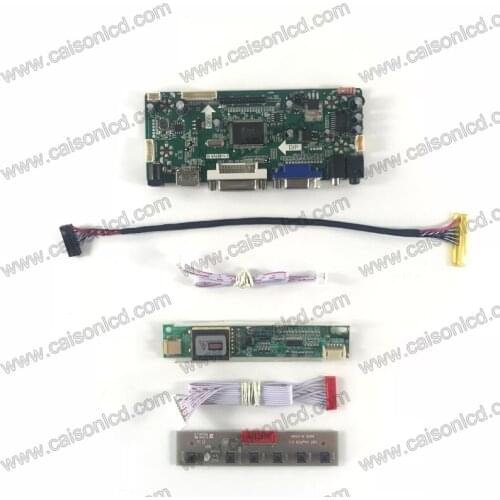 NT68676 LCD controller board support DVI+VGA+AUDIO for LCD panel 15.4 inch 1280 X 800 LCD model easy repair free shipping