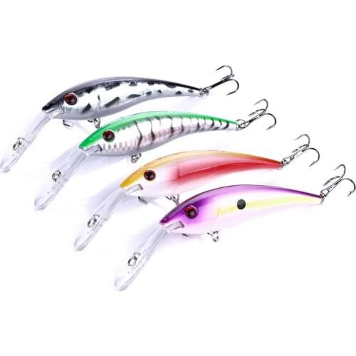1pcs 12cm 15.6g diving minnow fishing lures wobbler pike carp trout perch crappie catfish fishing baits pesca fishing tackles