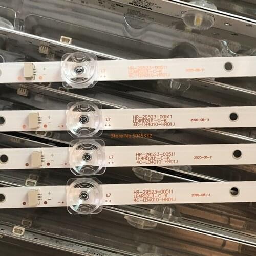 2 Pieces 10LEDs 744MM LED backlight Strip TCL 40F6F 40L2F 40D610X2 40HR330M10A0 V4 4C-LB4010-HR01J