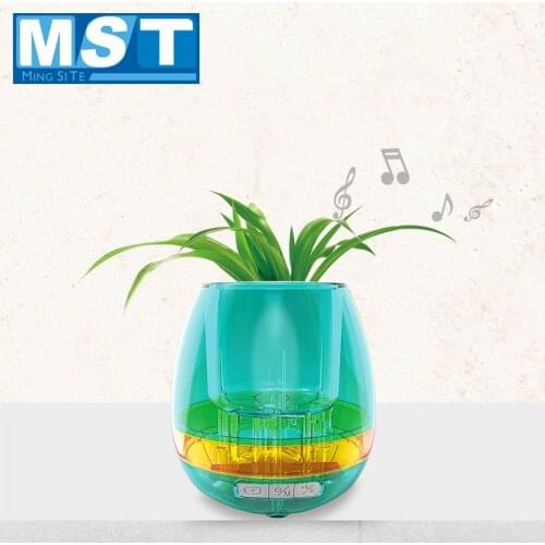 Smart Music Flowerpot Touching Plants Control Multi-color Rechargeable LED Night Light Desktop Lamp Educational Toys For Kids