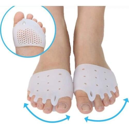 2pcs Indoor Fitness Toe Corrector Women Workout Care 5-holes Straightener Toe