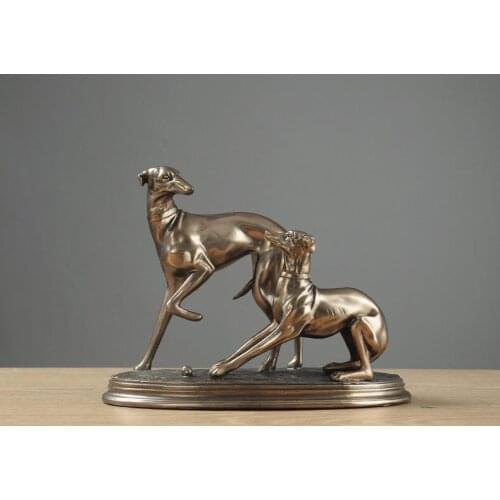 High Quality Animal Decorations Dog Ornaments Resin Crafts Creative Home Furnishings Business Gift