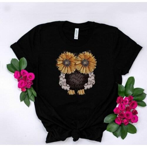 Womens T-shirt Floral parrot Print T-shirt Ladies Summer Fashion Tee Female New Cute Harajuku Top Tee Female Clothes