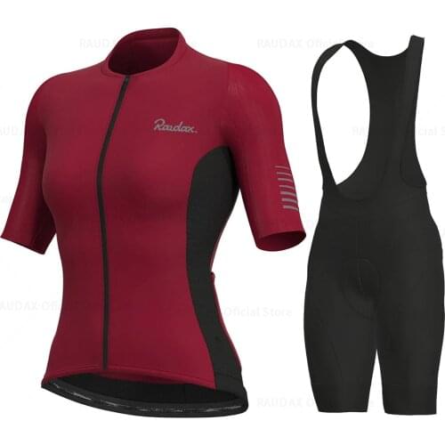 Women Cycling Clothing 2021 Raudax Ropa Ciclismo Mujer Short Sleeve Cycling Jersey Mtb Bike Uniforme Maillot Ciclismo Triathlon