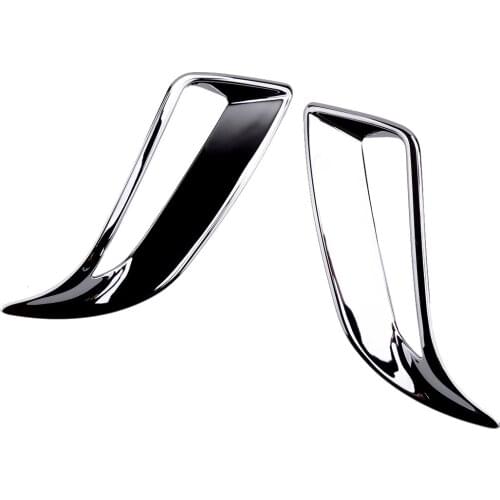 1Pair Car Chrome Rear Fog Light Lamp Cover Moulding Trim ABS Fit For Lexus RX 2016 2017 2018 2019 2020