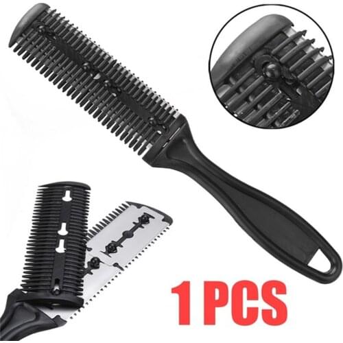 1PCS Double-Sided Hair Cutting Comb Hair Clipper Thinning Broken Hair Hair Thinning Razor Comb Hairdressing Trimmer