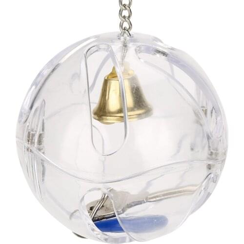 1PCS Parrot Feeder Toy Cage Hanging Foraging Ball Fruit Nut Container For Pet Bird Feeding Pet Supplies