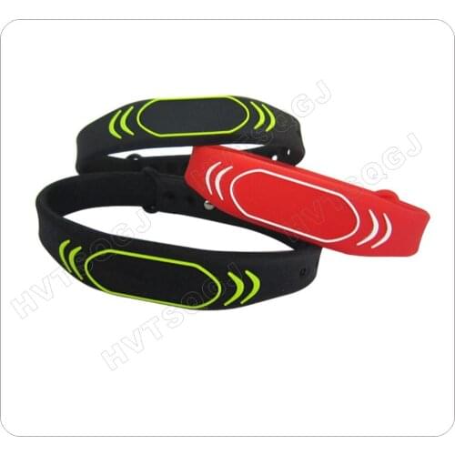 13.56MHZ ISO14443A RFID band 1K Adjustable NFC Silicone rfid wristband card