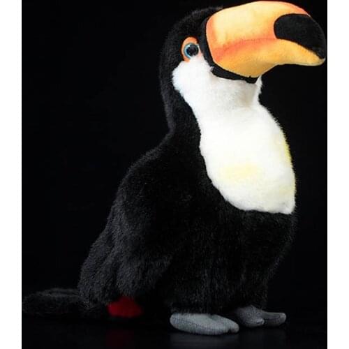 24cmCollection Hornbills Kids Plush Toys Wild Toucans Lifelike Lovely Gifts Kawaii Simulation Stuffed Animals Dolls Cute Present