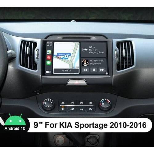 9” Touch Screen Android Auto Car Radio Car Multimedia Player Automotive Sound Autoradio Bluetooth 4G For Kia Sportage 2010-2016