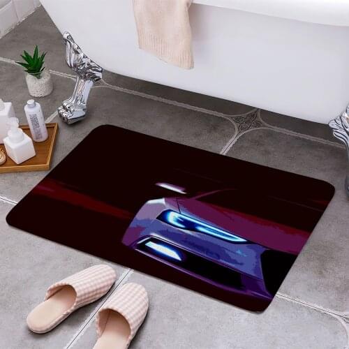 Car poster Carpet Areas Rug Non-slip Floor Mat Rug 3D Printing Living Room Bedroom Door Mat Home Decoration