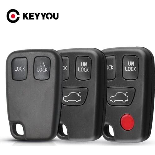 For Volvo S40 S60 S70 S80 V40 V70 XC90 XC70 V70 C70 98-05 Car Key Case Replacement Auto Key Cover 2/3/4/5 Buttons Repair Kit