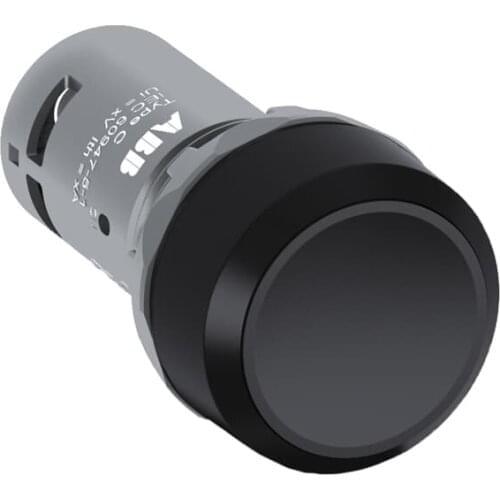 CP2-10B-02 62000059 Compact Pushbutton - Maintained - Flush - Black - Non-illuminated - Black plastic - 2NC