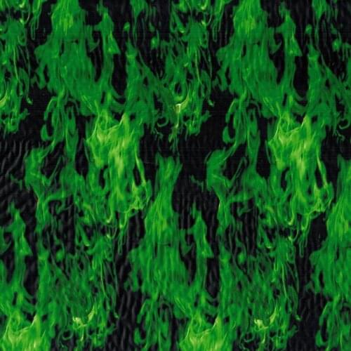 CSKW048-1 0.5m wide green flame water transfer printing film 20m length hydrographic film