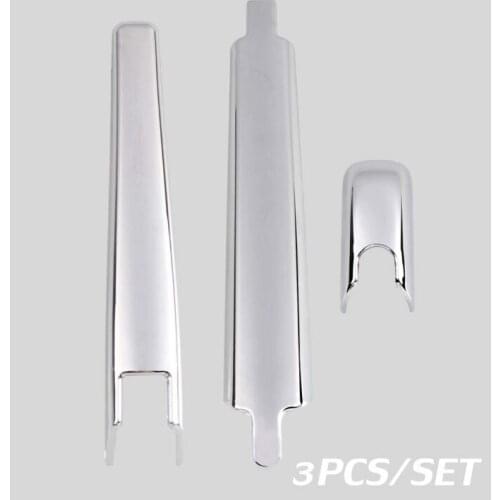 For Toyota Highlander Accessories 2020 ABS Chrome Rear Back Windshield Wiper Blades Cover Trim 3pcs