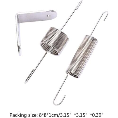 Chrome Throttle Return Spring Bracket Double Spring For Chevrolet Ford 302 350 3XUB