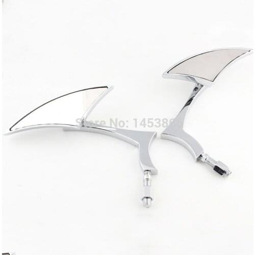 Chrome Motorcycle Cruiser Chopper Rear view Side Mirrors For Harley YAMAHA HONDA SUZUKI KAWASAKI