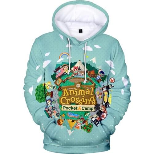 Animal Crossing Cosplay Costume Hoodies Adult 3D Printing Pullovers Top Coat Outside Sports Sweatshirt Costume L320