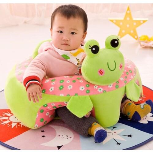 Baby Support Seat Plush Soft Baby Sofa Infant Learning To Sit Chair Keep Sitting Posture Comfortable For 0-24 Months Baby