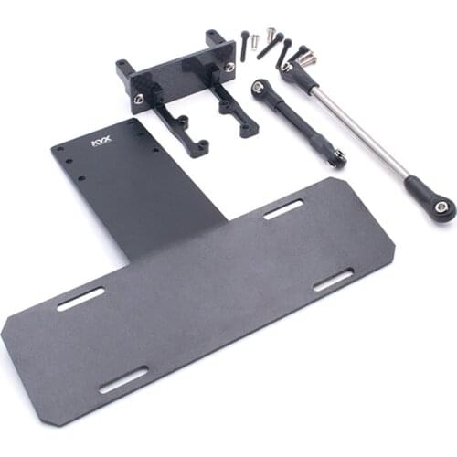 KYX Racing DIY Axle Servo Mount with Modified Battery Tray Set for RC Crawler Car Axial SCX10 II 90046 V8 Engine Motor Gearbox