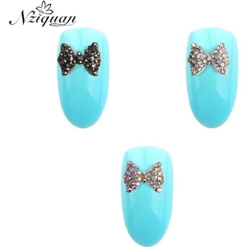 5PCS nail decoration metal charm butterfly shape art nail stickers summer DIY nail accessories simple nail decoration